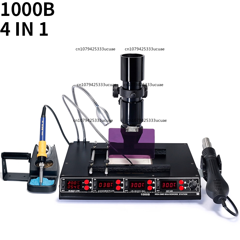 Infrared Bga Rework Station - Station multifonctionnelle infrarouge 1000B/1000A. Dessoudage, pistolet
