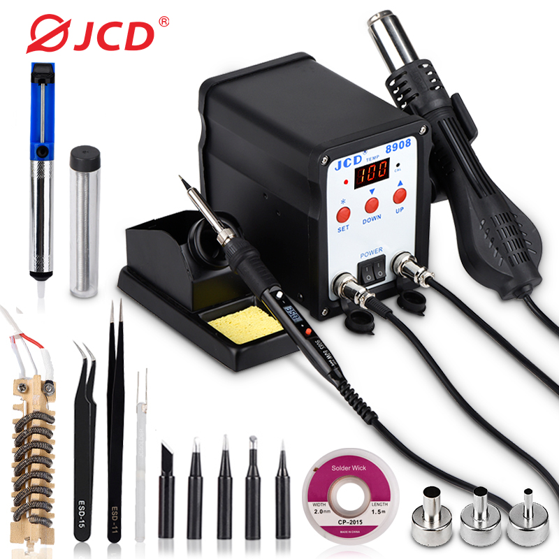 2 In 1 Soldering Rework Station 750W - JCD-Station de soudage numérique LCD 2