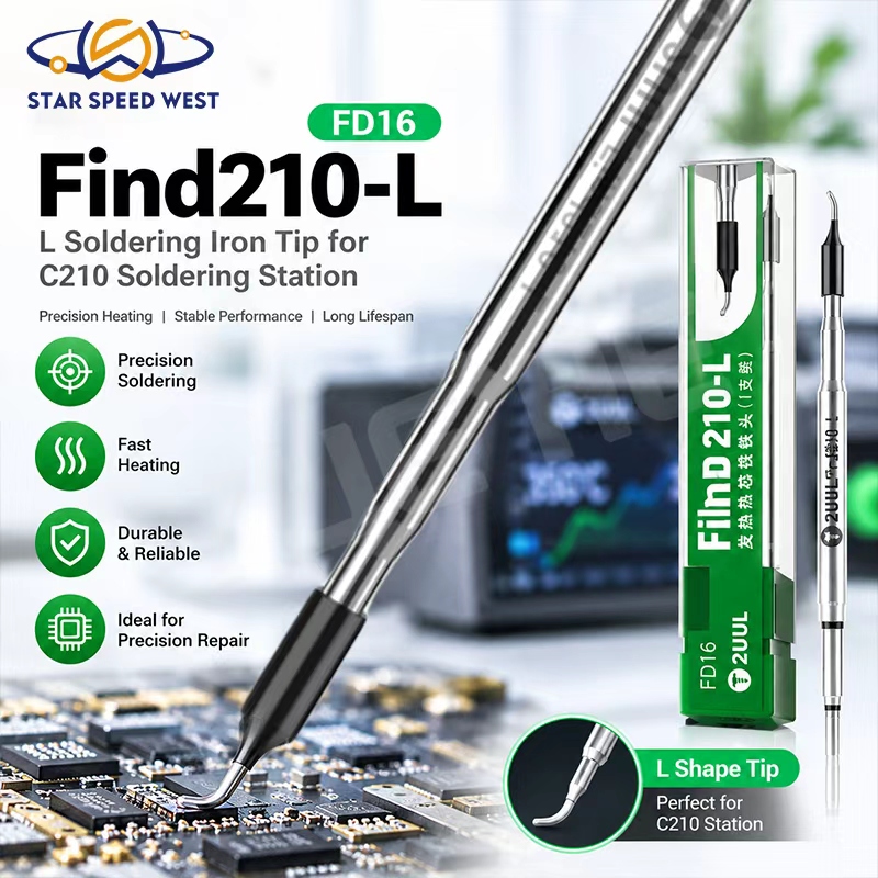 C210 Precision Soldering Station - 2UUL FD16 Find210-L Pointe de fer