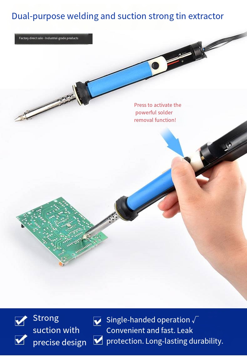 Desoldering Pump Electric Vacuum Station - Fer à souder électrique à aspiration