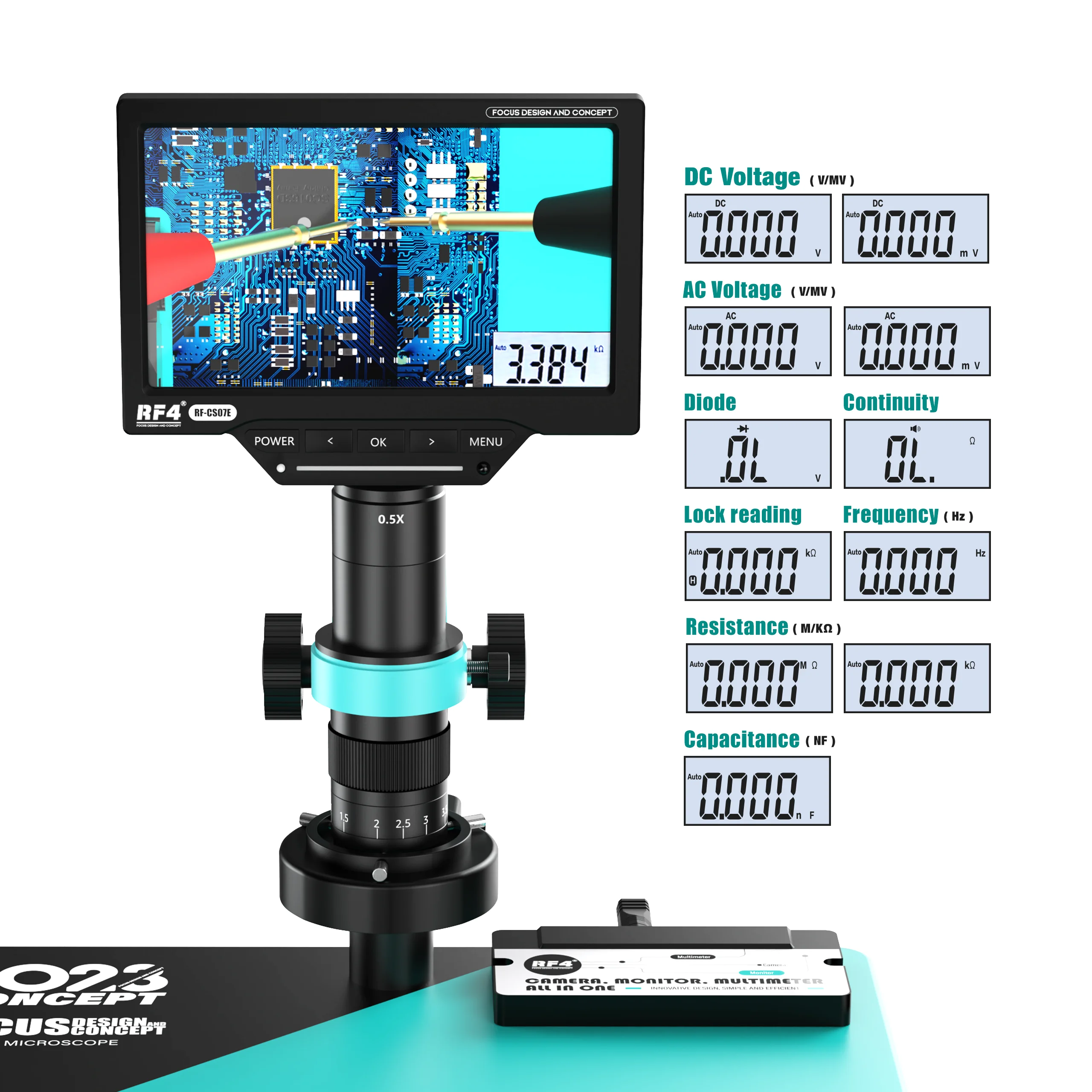 Microscope vidéo numérique ind - Simul-Focal Industrial Microscope 4K Hdmi avis et prix
