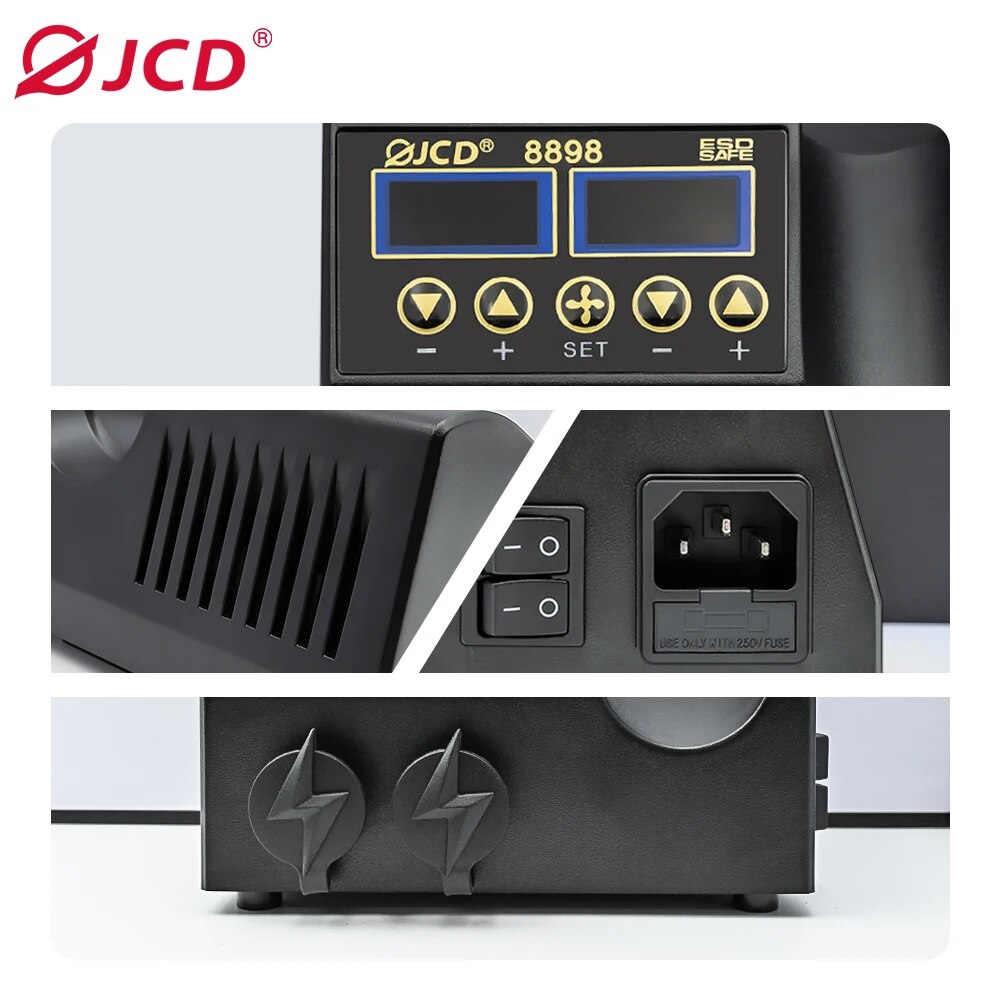 JCD-Station de soudage 8898 W  - 2 In 1 Soldering Rework Station 750W avis et prix