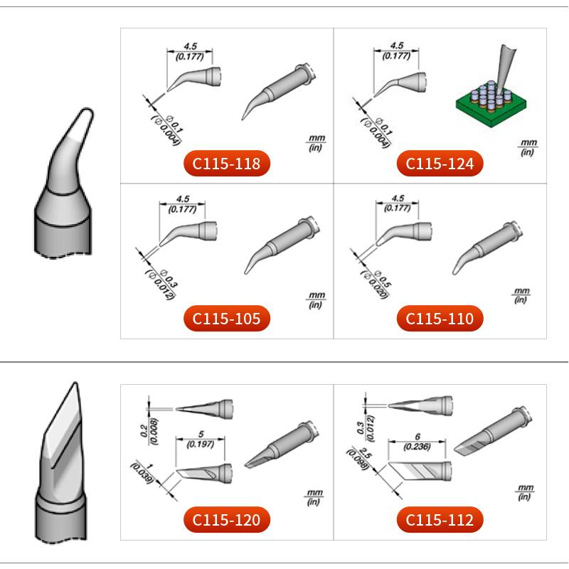 Cartouches JBC C115 originales - C115 Nano Soldering Iron Station avis et prix