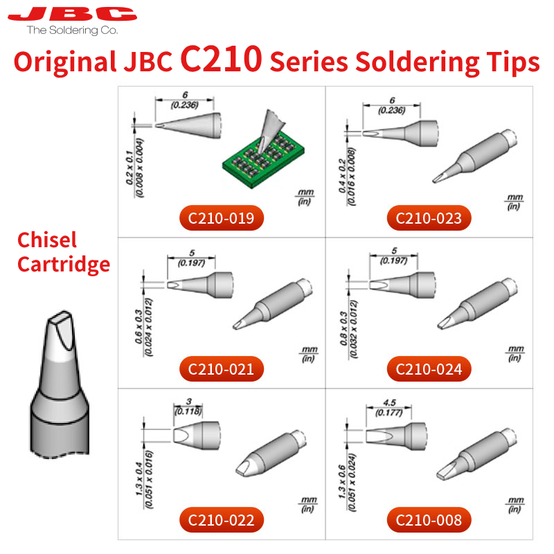 Cartouche JBC 100% originale,  - C210 Precision Soldering Station avis et prix