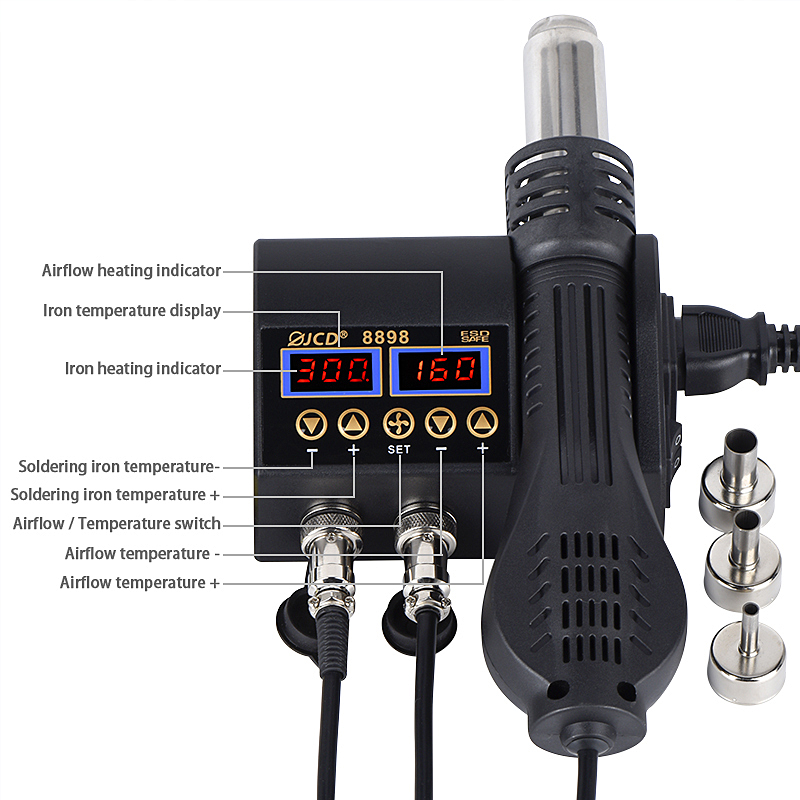 2 en 1 750W pistolet à Air cha - 2 In 1 Soldering Rework Station 750W avis et prix