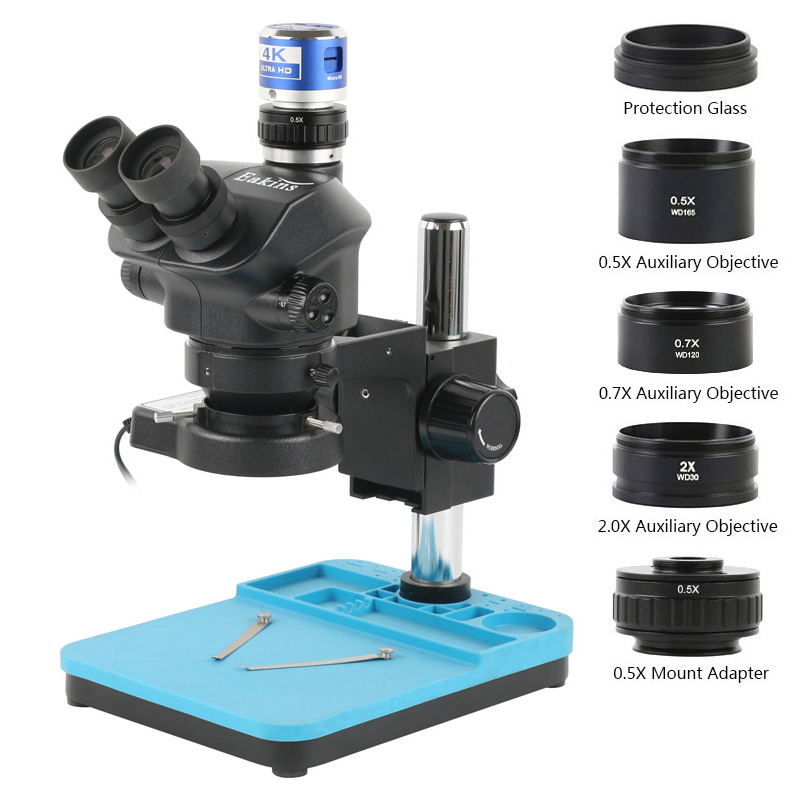 Microscope trinoculaire stéréo - Simul-Focal Industrial Microscope 4K Hdmi avis et prix