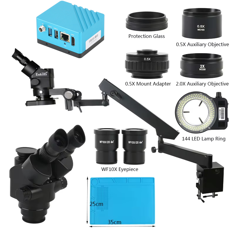Caméra vidéo numérique UHD 4K  - Simul-Focal Industrial Microscope 4K Hdmi avis et prix