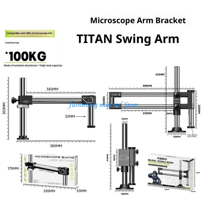 Y5GD – support flèche à Double - Articulating Arm Boom Stand Microscope avis et prix