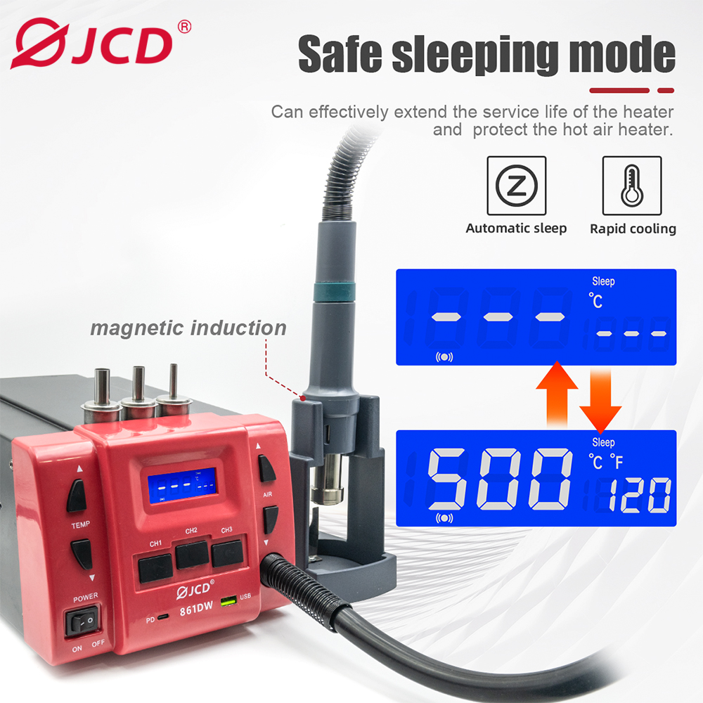 JCD 861DW pistolet à Air chaud - Hot Air Rework Station 861Dw avis et prix